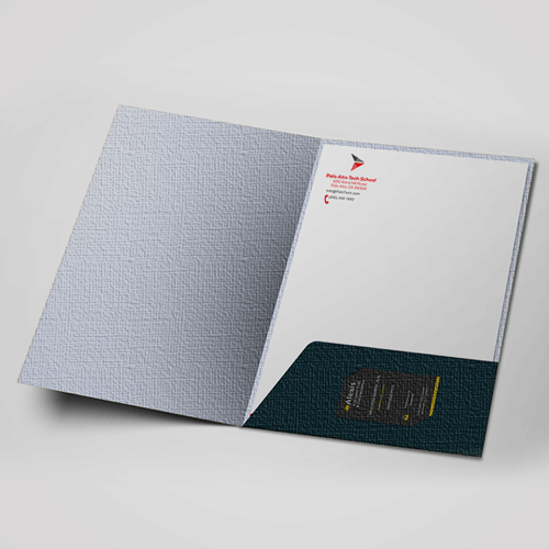 Folders Premium Material with Printed Pockets - Digital