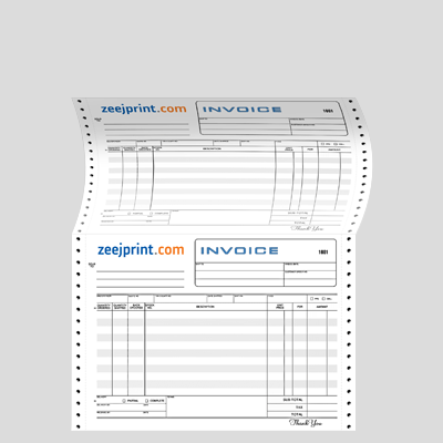Computer Invoice (1+ 2) 4 Color - Offset