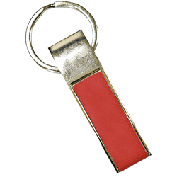 Rectangle Keychain Red