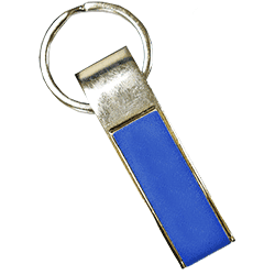 Rectangle Keychain Blue