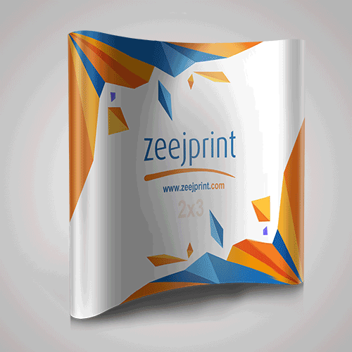 Pop Up 2 X 3 With Stand (Curve) - Inkjet