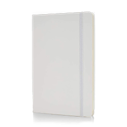 Notebook White With Elastic Band/88 Sheet Ivory Paper