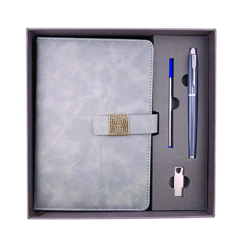 Notebook Pen & USB Gift Set Grey GK03