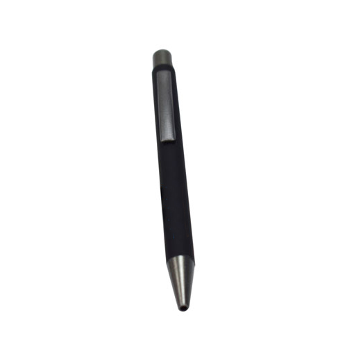 Soft Touch Metal Ball Pen Black