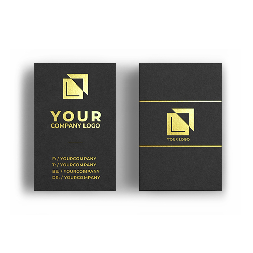 Business Cards with Gold Foil- Digital
