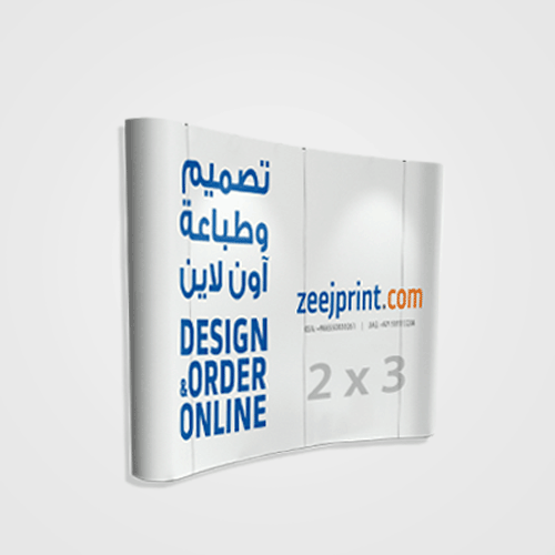 Pop Up 2 X 3 With Stand (Curve) - Inkjet