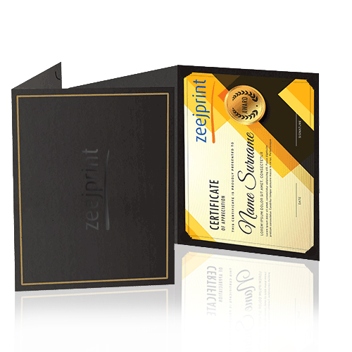 Certificates Jackets Premium Finishes - Digital-